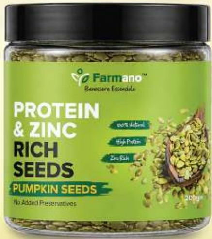 Protein & Zinc Rich Seeds Pumpkin Seeds by Farmano Foods India